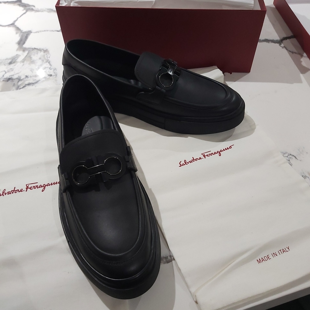 Salvatore Ferrgamo Axel Sneaker Dress Shoes Size - Picture 6 of 8